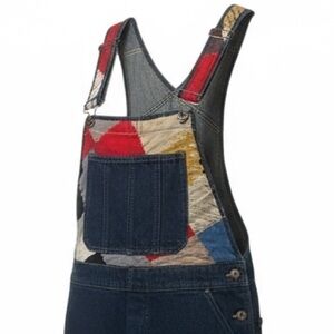 Vintage Multicolor Patchwork Denim Jumpsuit